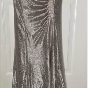 Elegant Silver Metallic Dress